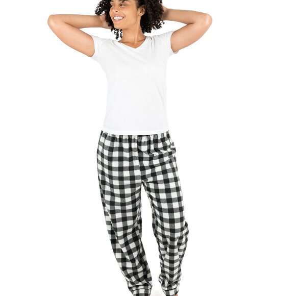 Cozy Fleece Pajama Pants Elastic Waist Lounge Sleepwear Y2K Chic